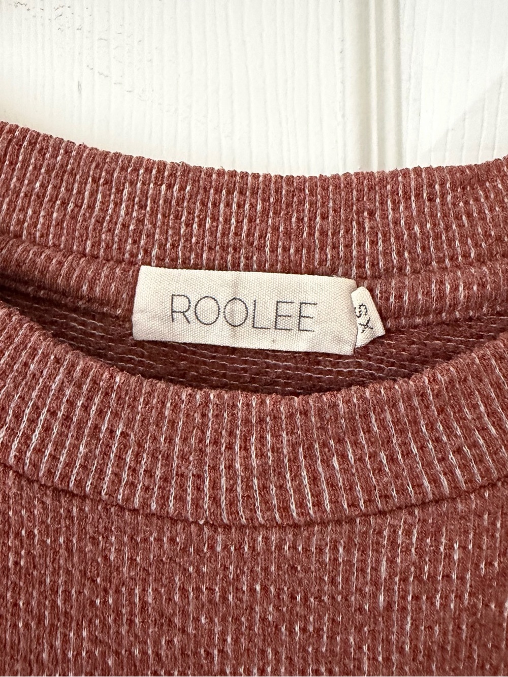Roolee Rust Midi Dress with Drawstring - Picture 3 of 7